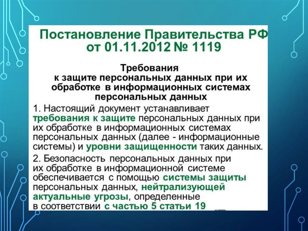 Защита персональных данных 1119