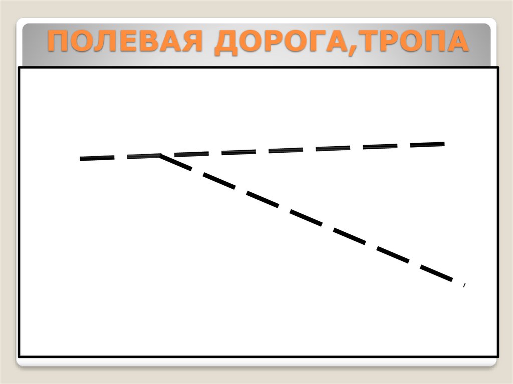 Знак полевой дороги. Полевая дорога на плане местности. Полевая дорога тропа условный знак. Полевая дорога география. Топографический Полевая дорога.