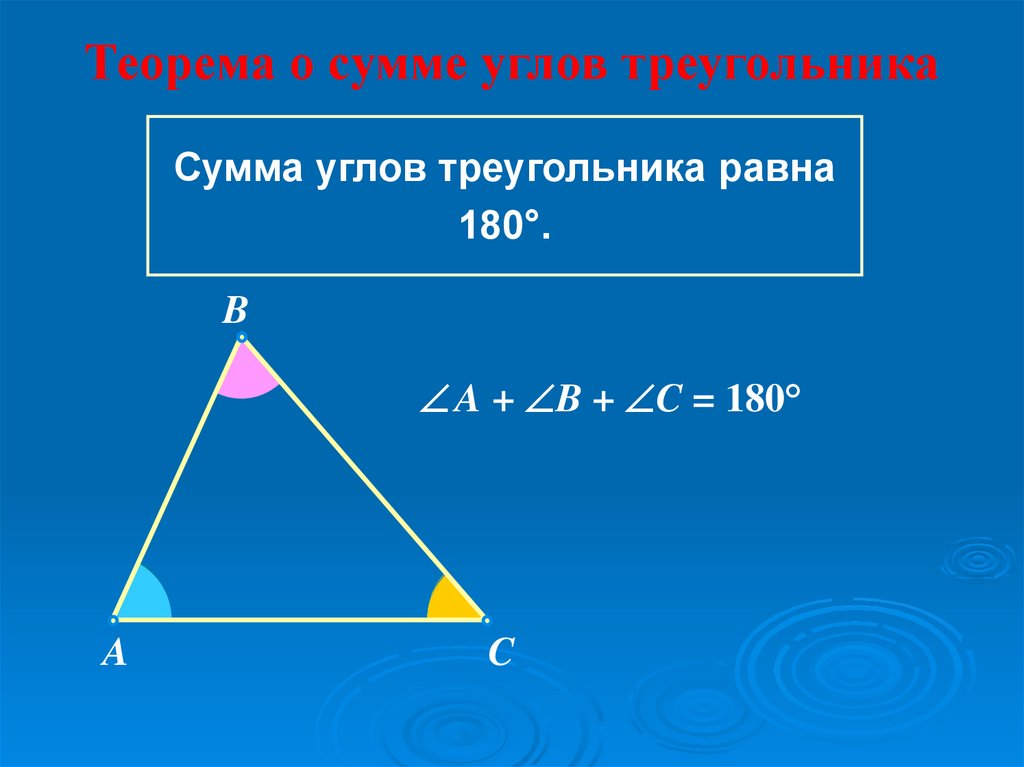 3 сумма углов тупоугольного треугольника равна 180. Сумма углов треугольника равна 180. Сумма всех углов треугольника равна 180 градусов теорема. Сумма трех углов треугольника равна 180. Сумма внутренних углов треугольника равна 180 градусов.