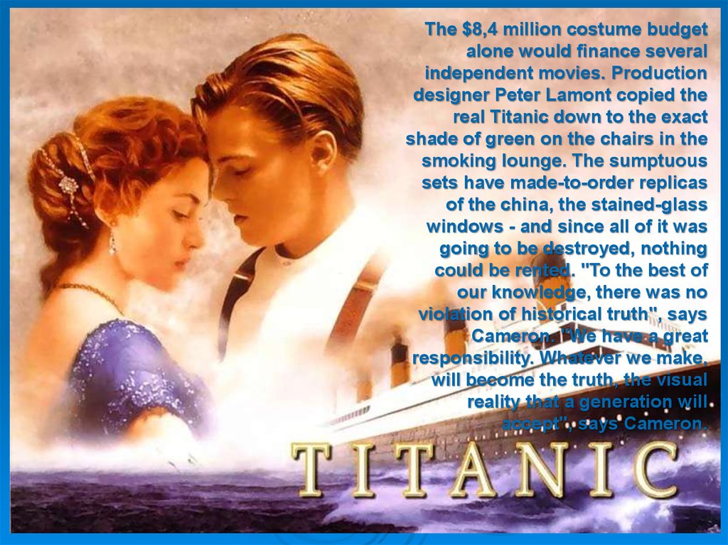 titanic movie presentation