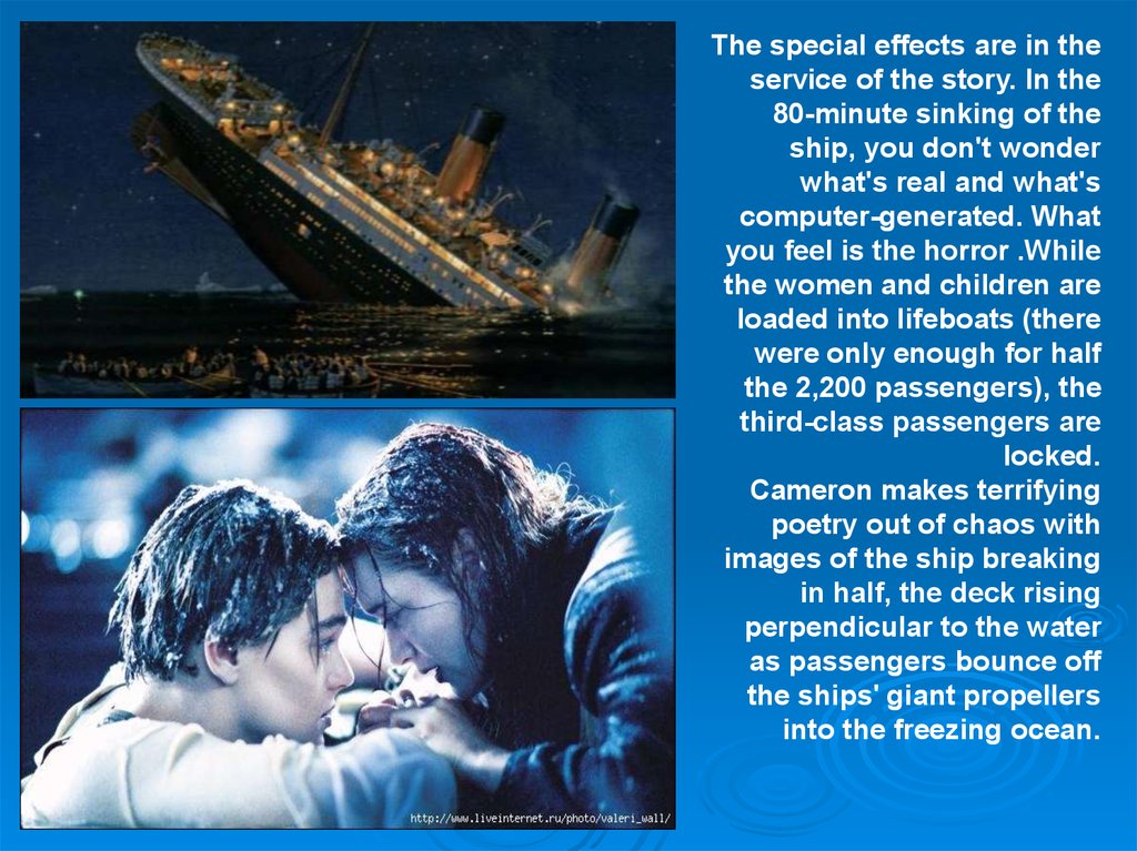 titanic movie presentation