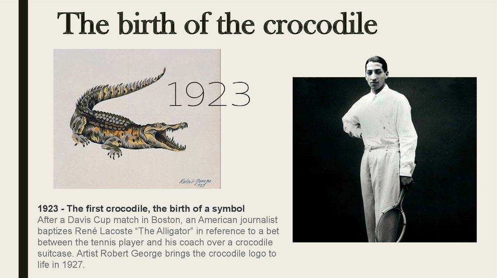 rene lacoste crocodile