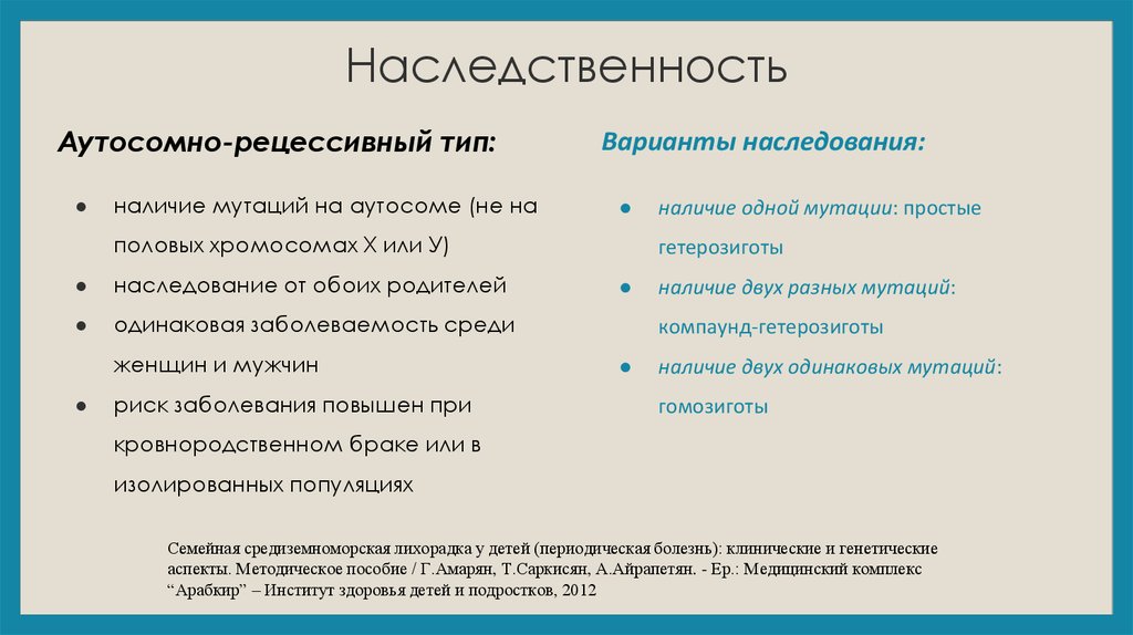 Периодическая болезнь презентация