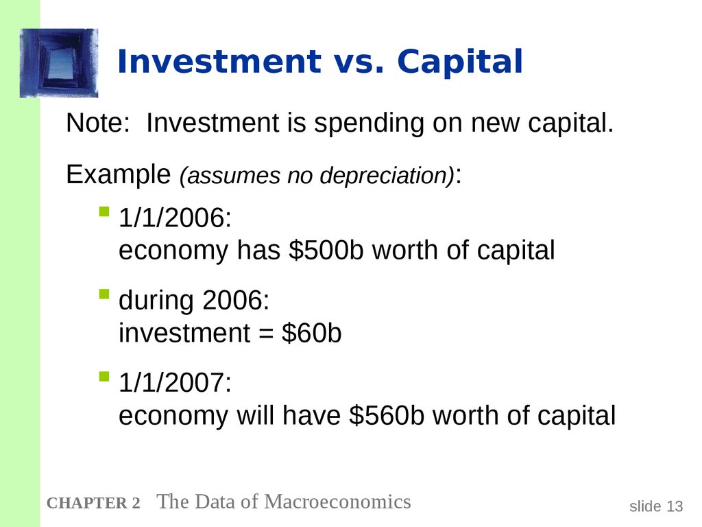 Investment vs. Capital