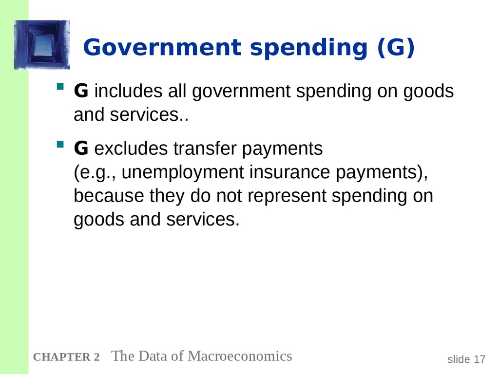 Government spending (G)