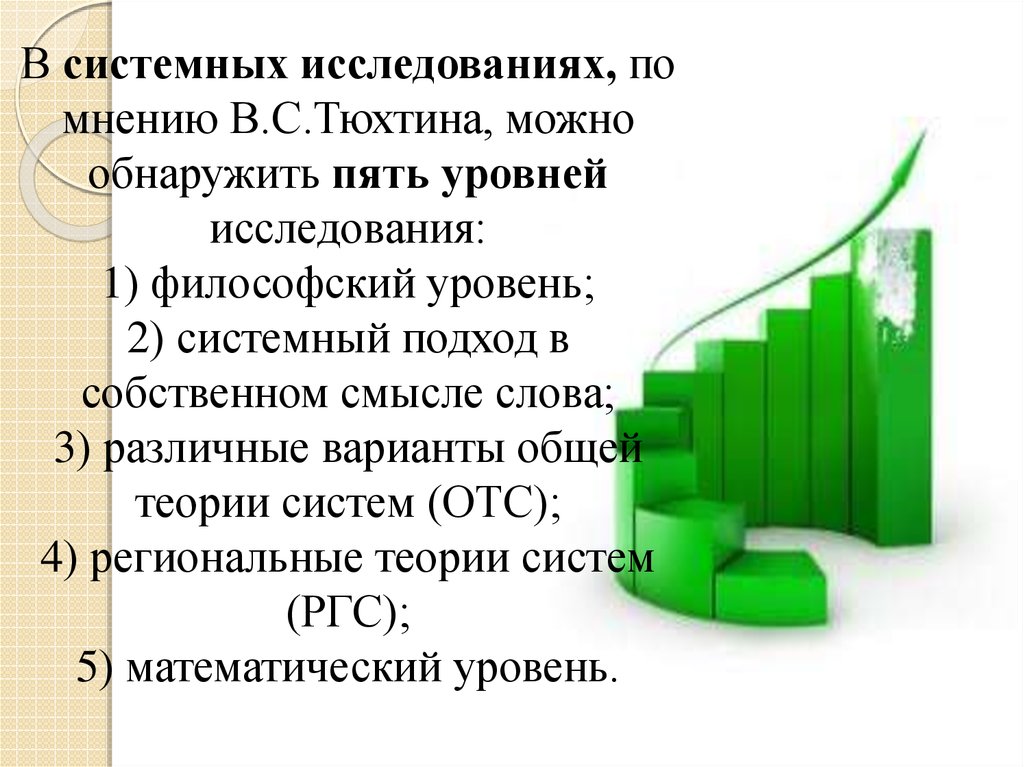 2 уровня исследования