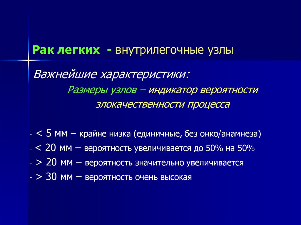 Рак легкого диагностика презентация