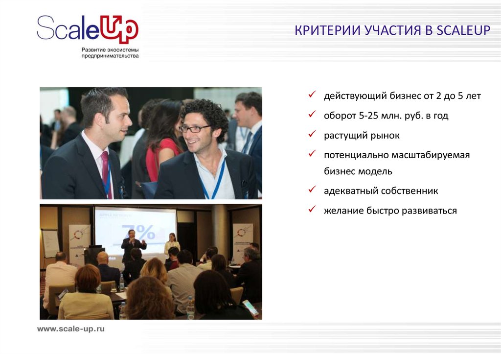 Критерии участия. Программа «SCALEUP». Акселерационная программа SCALEUP.