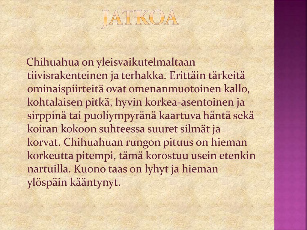 jatkoa