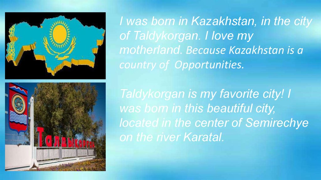 presentation kazakhstan is my motherland