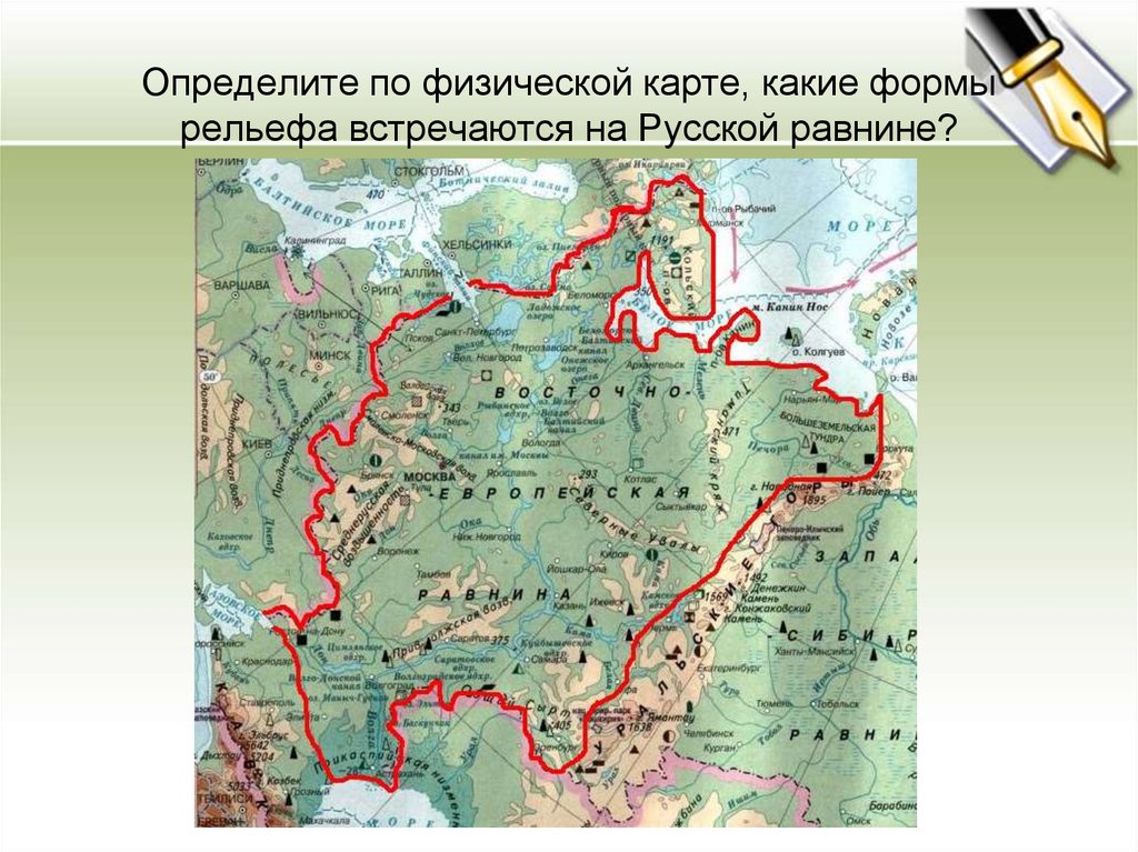 Границы равнин. Рельеф Восточно европейской равнины на карте России. Рельеф Восточно европейской равнины на карте. Физ карта Восточно европейской равнины. Восточно-европейская низменность на карте России.