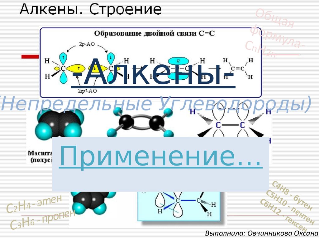 Алкены химия 9 класс презентация