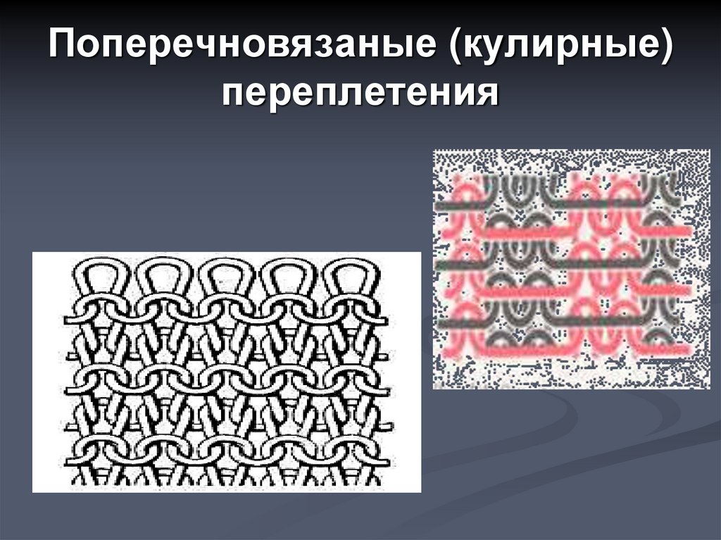 Переплетение яичных волокон. Кулирные переплетения. Двухизнаночное переплетение. Структура переплетений трикотажа. Кулирные переплетения схема.