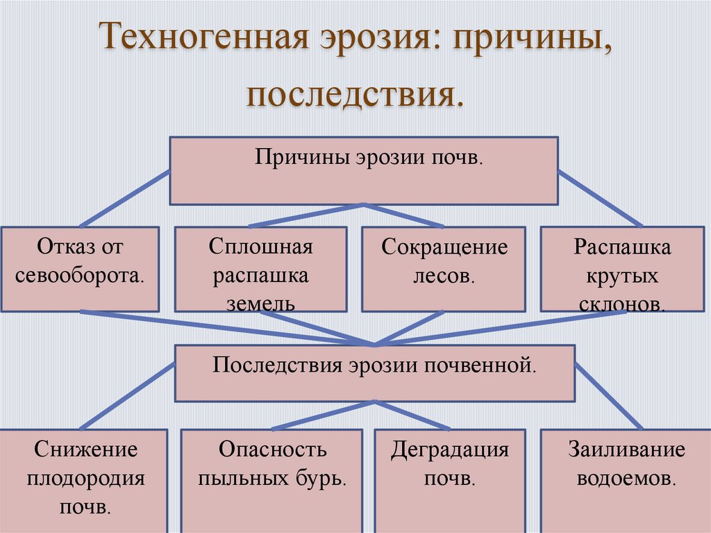 Виды эрозии схема