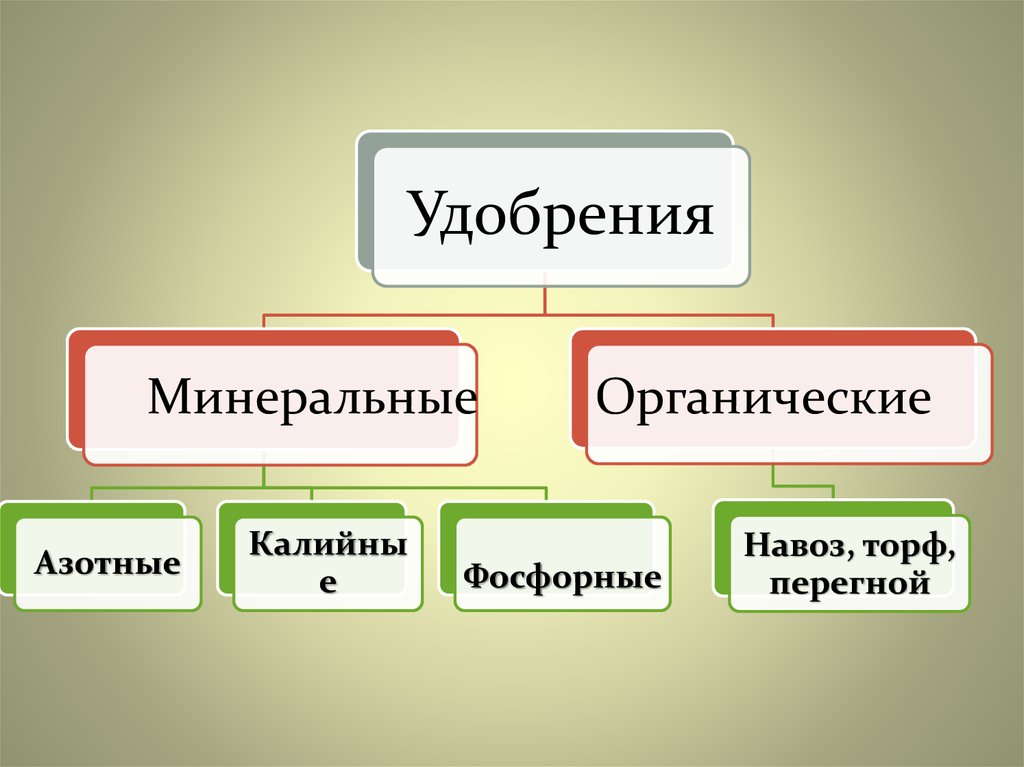 Виды удобрений 6 класс таблица. Органические и Минеральные удобрения. Схема виды удобрений. Классификация Минеральных удобрений. Удобрение органическое.