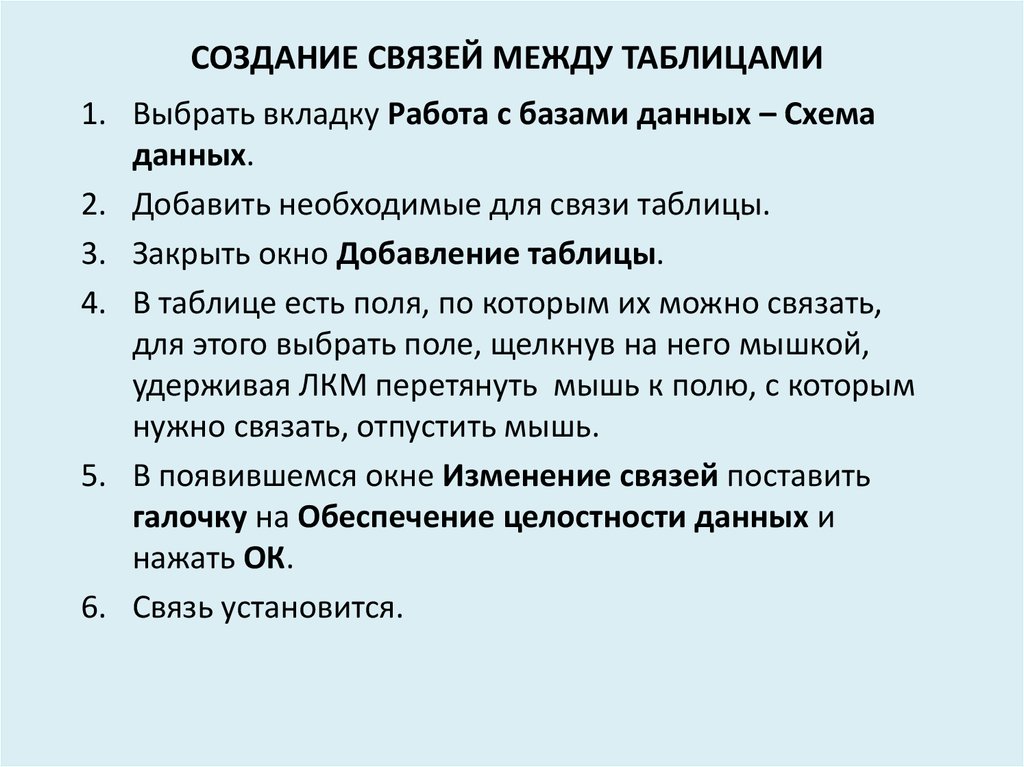 Связь создана