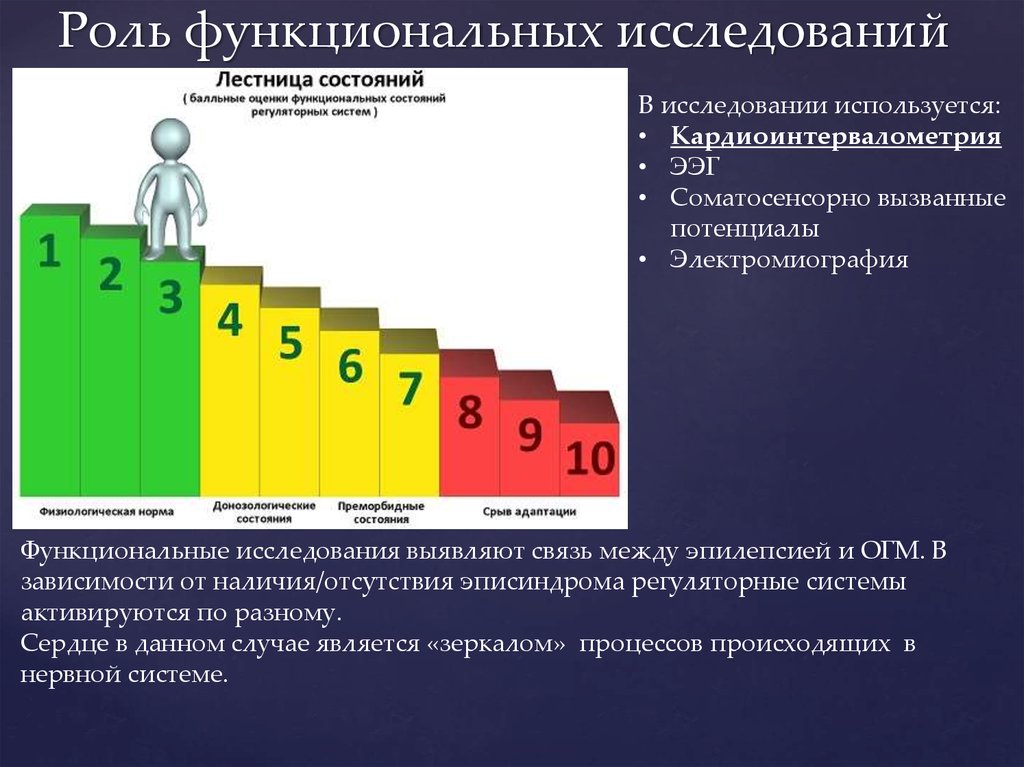 Данные функционального исследования