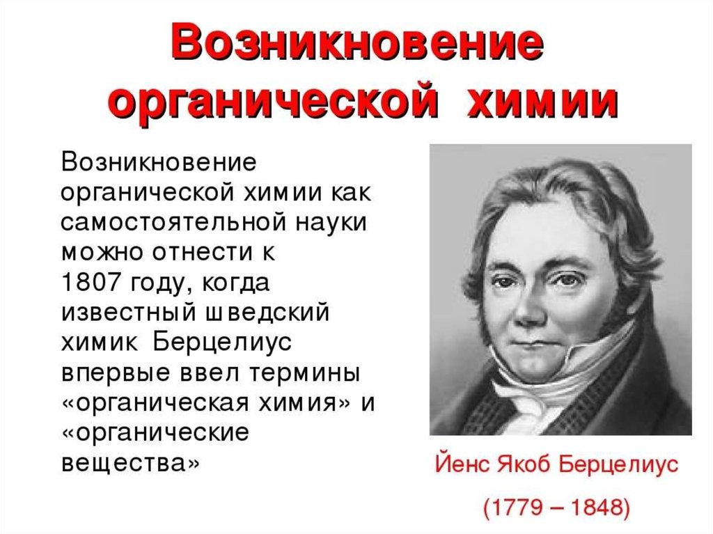 Презентация на тему история возникновения органической химии