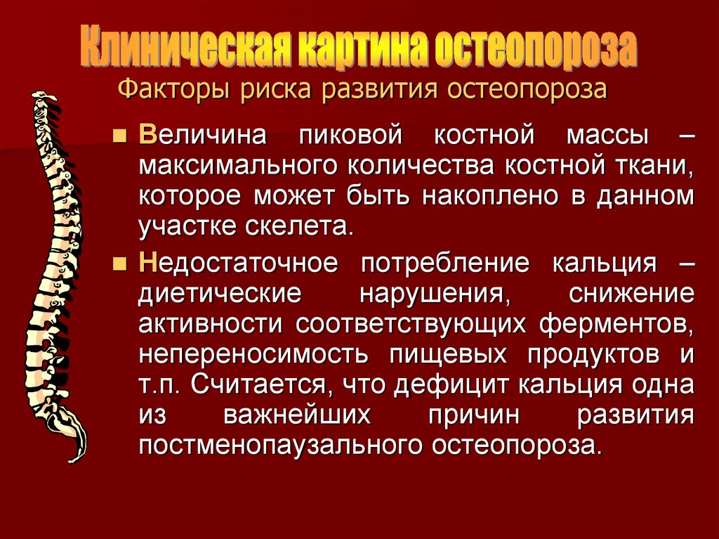 Презентация по остеопорозу