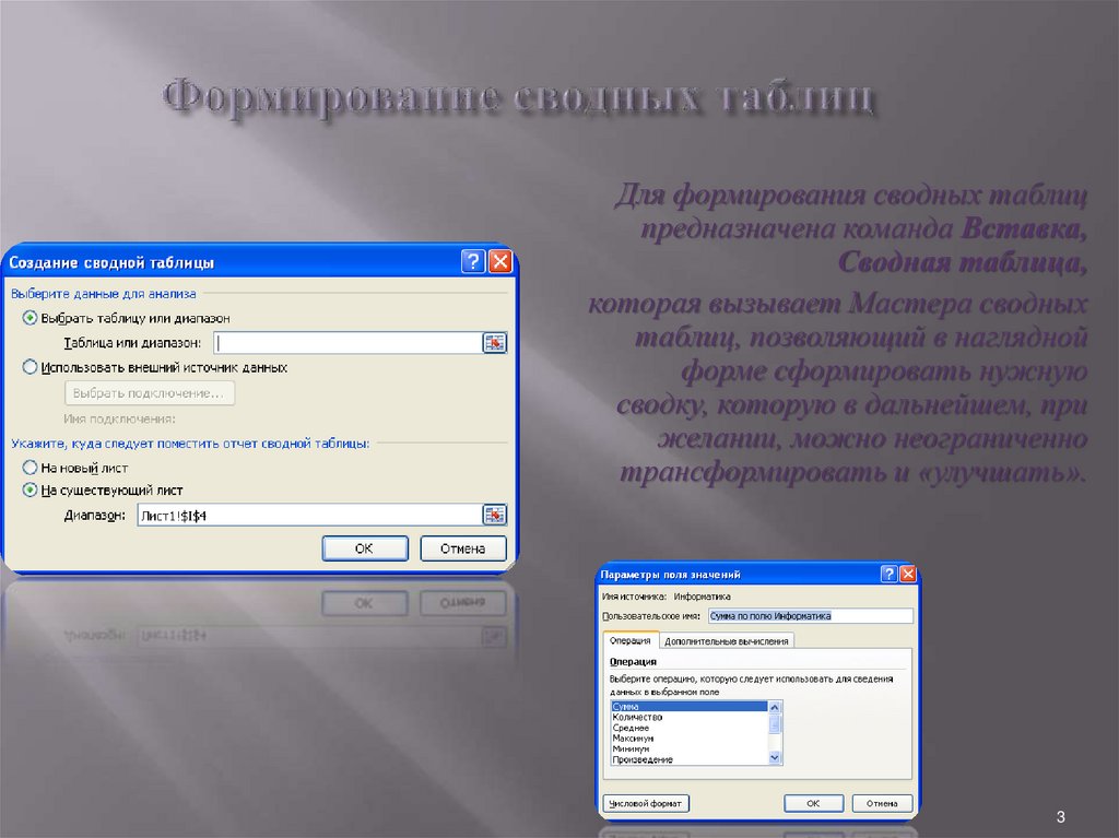 Сводные таблицы презентация. Сводная таблица Информатика. Сводные таблицы доклад. Как вызвать создание сводных таблиц.