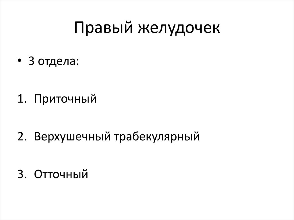 Правый желудочек
