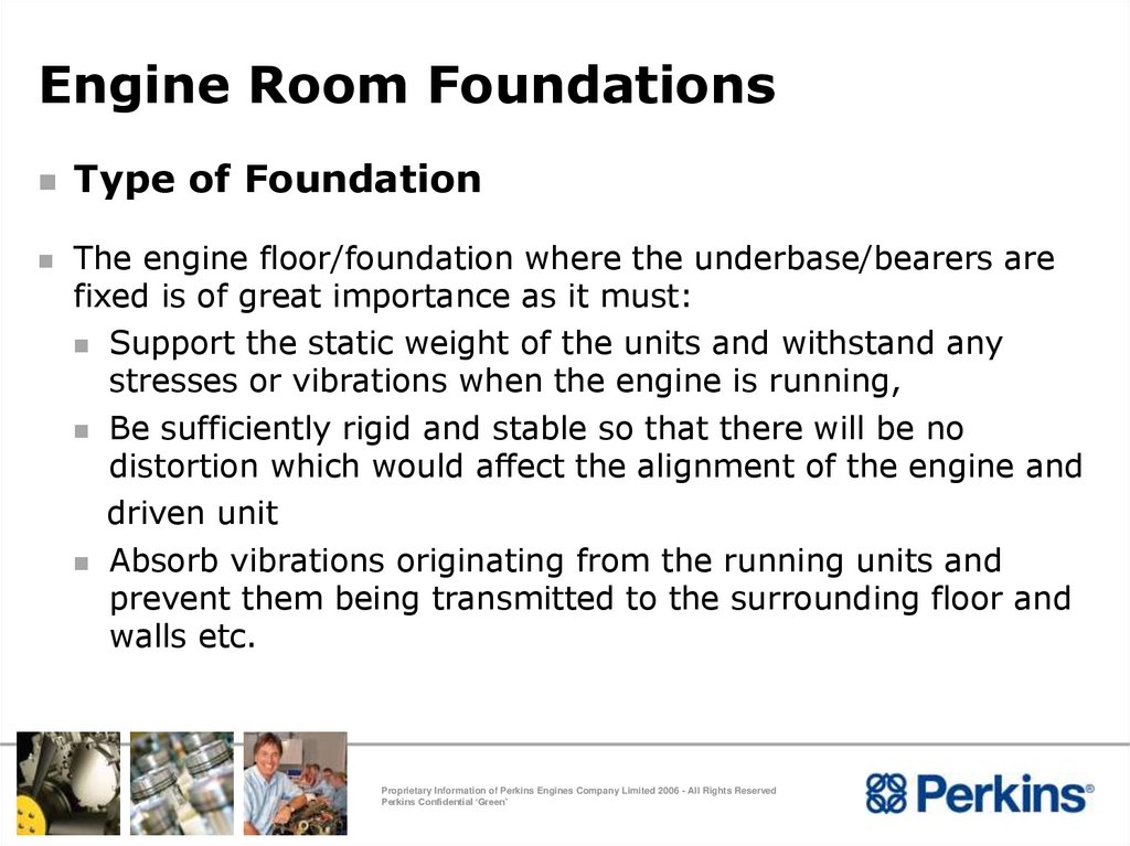Engine Room Foundations