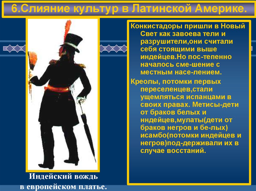 В представлении участвовали. Формирование культуры Латинской Америки в период Конкисты. Участники Конкисты. Креолами в Латинской Америке называли. Причины успеха конкистадоров.