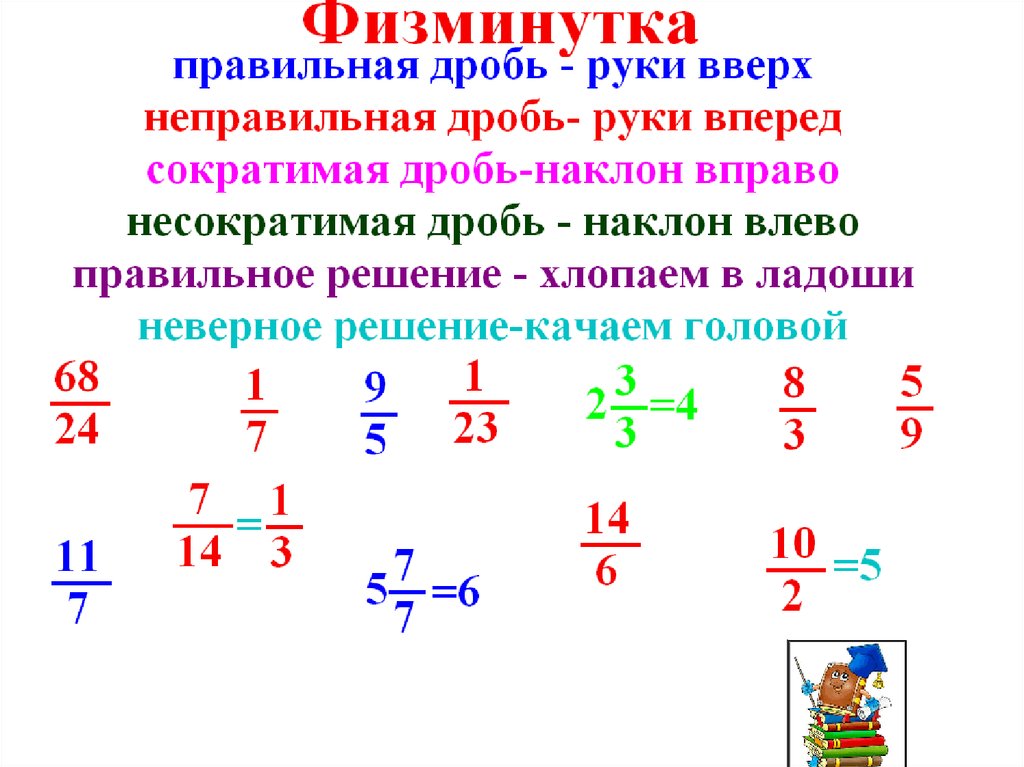 Основное свойство дроби сокращение дробей 5 класс презентация