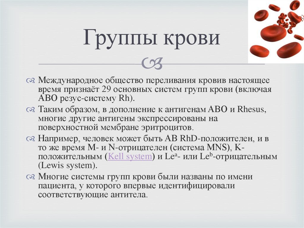 Группы крови