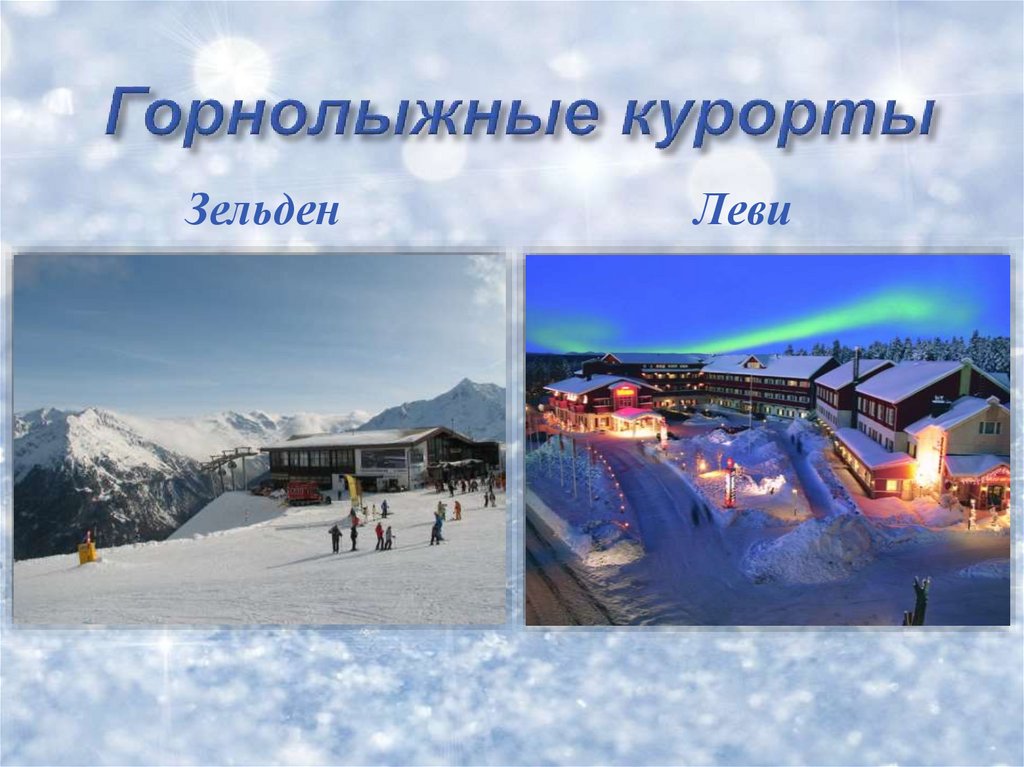 Горнолыжные курорты