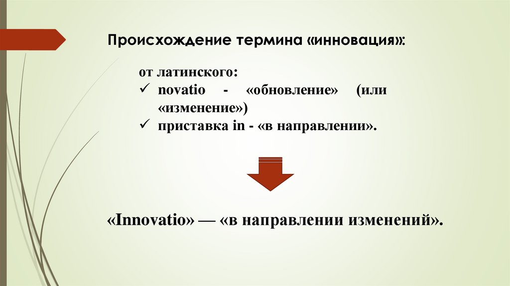 Откуда понятие. Изменения по направленности. Изменение направления. Возникновение направления Минимализм. Перемена приставка.