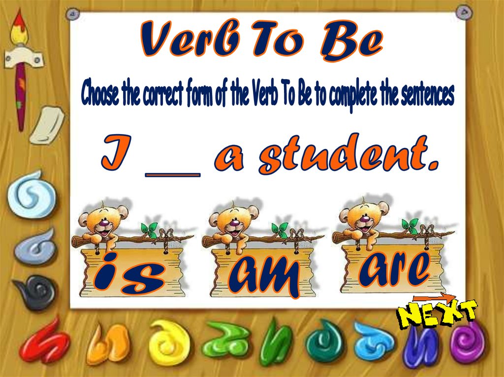 the verb to be presentation