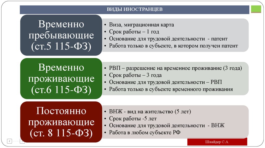 Презентация виды виз