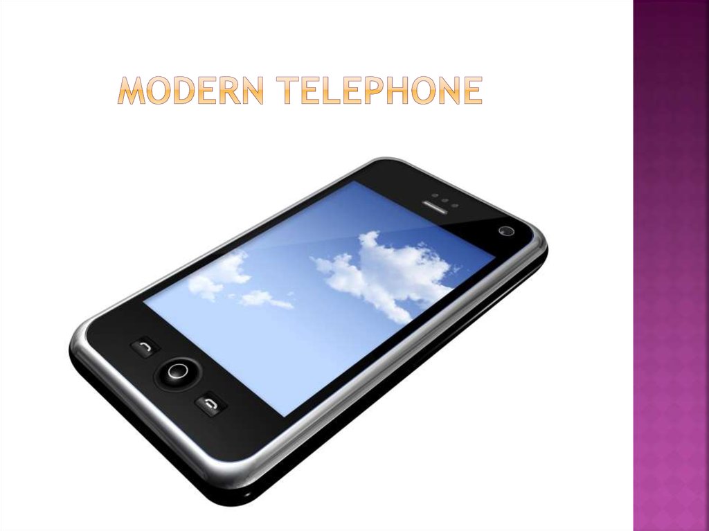 Modern telephone