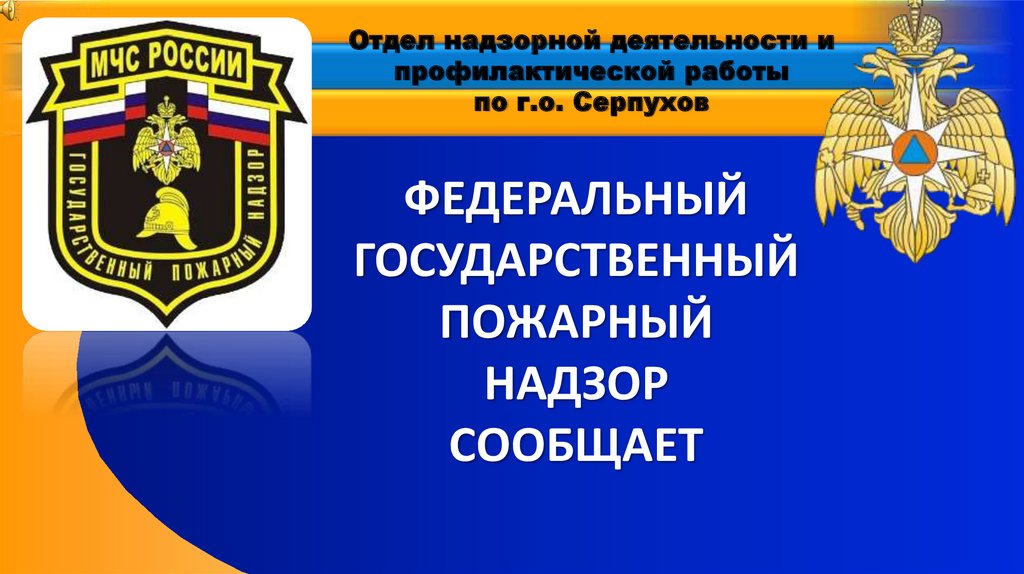 Федеральный государственный пожарный надзор сообщает. Государственный пожарный надзор презентация. Федеральный государственный пожарный надзор логотип.