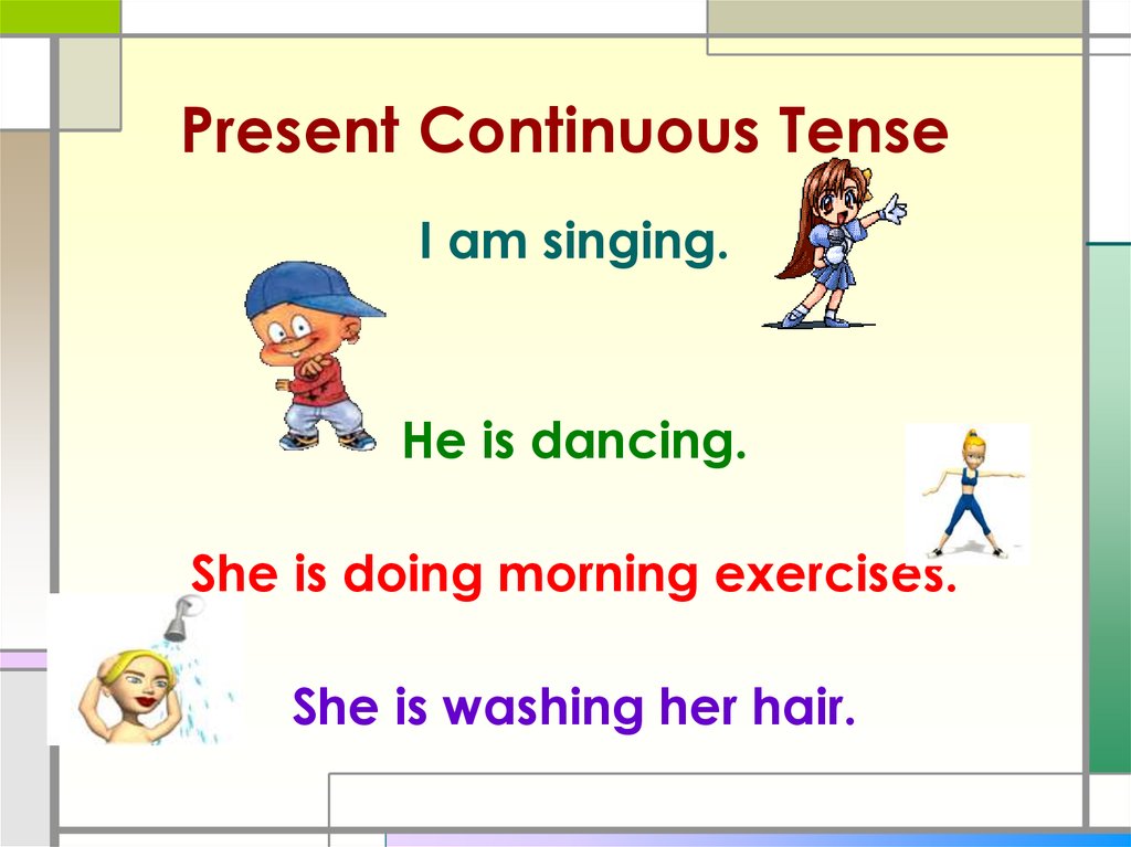 presentation present continuous tense