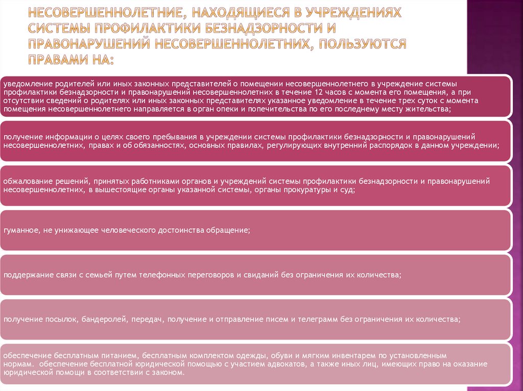 Система профилактики безнадзорности и правонарушений несовершеннолетних