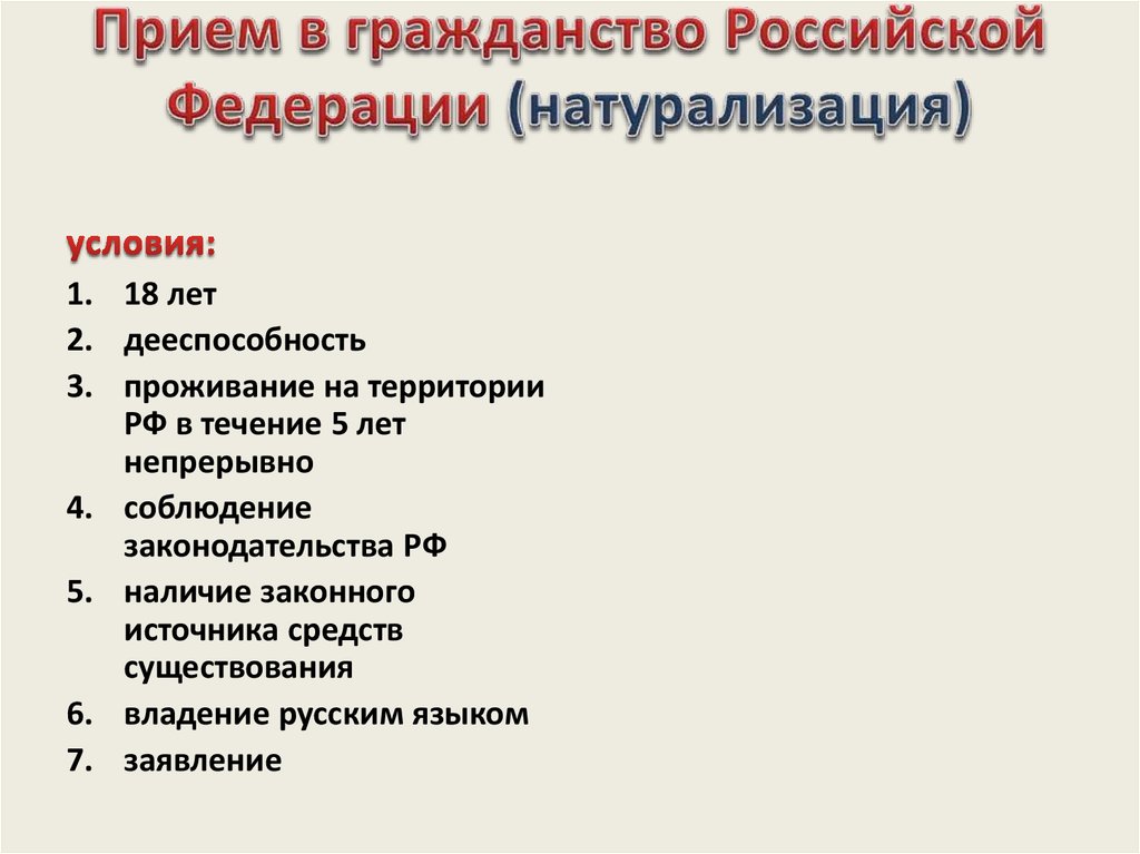 Гражданство российской федерации план егэ