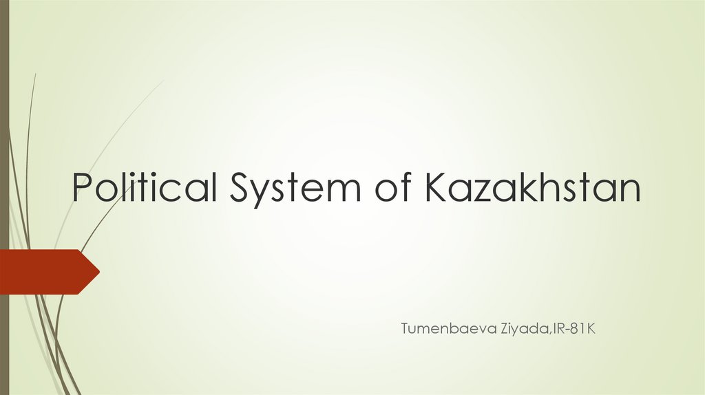 Political System of Kazakhstan