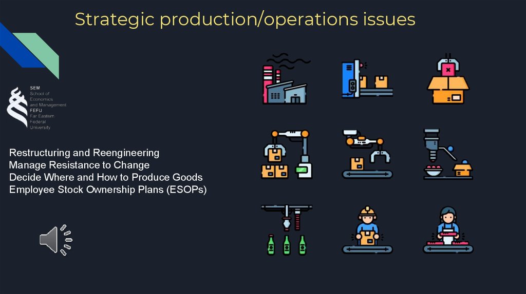 Strategic production/operations issues