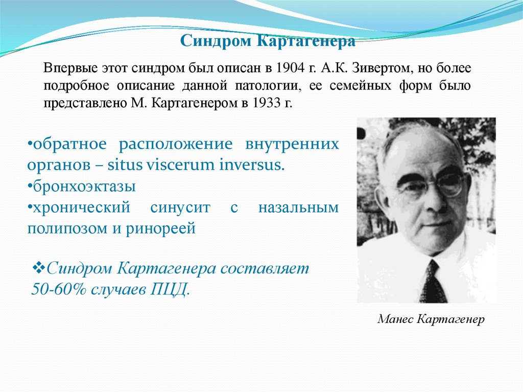 C f b u a r. Синдром Картагенера Триада. Картагенер ученый. Синдром Картагенера клиника.