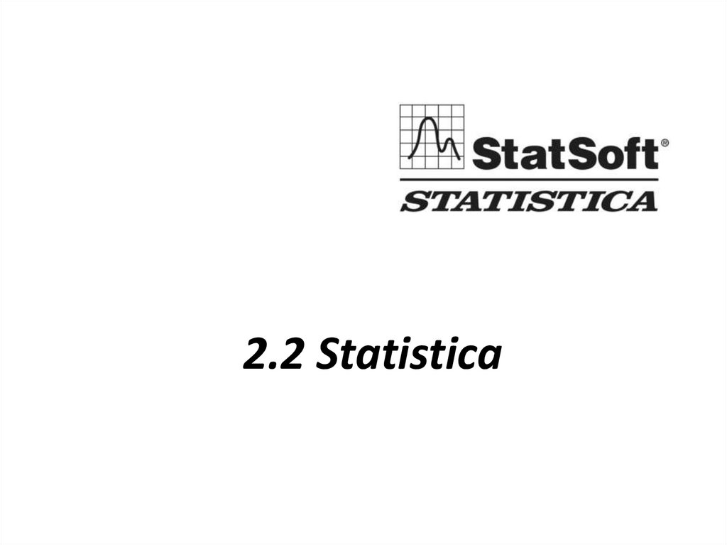 2.2 Statistica