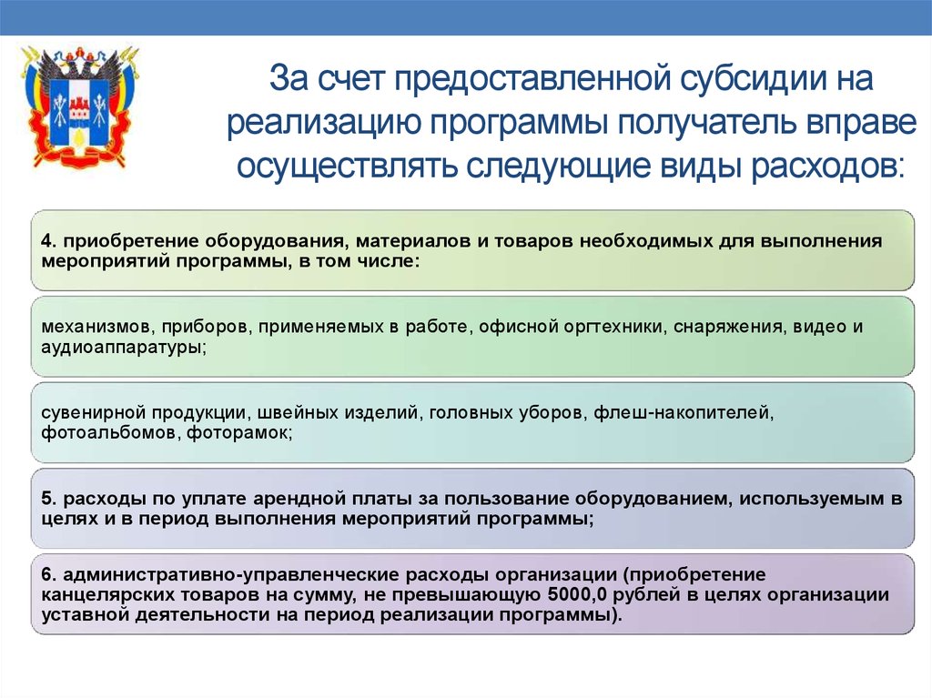 Получатель вправе. НКО презентация. Управление НКО. Расходы гос на административно-управленческий. Презентация Ростовская область цели и задачи.