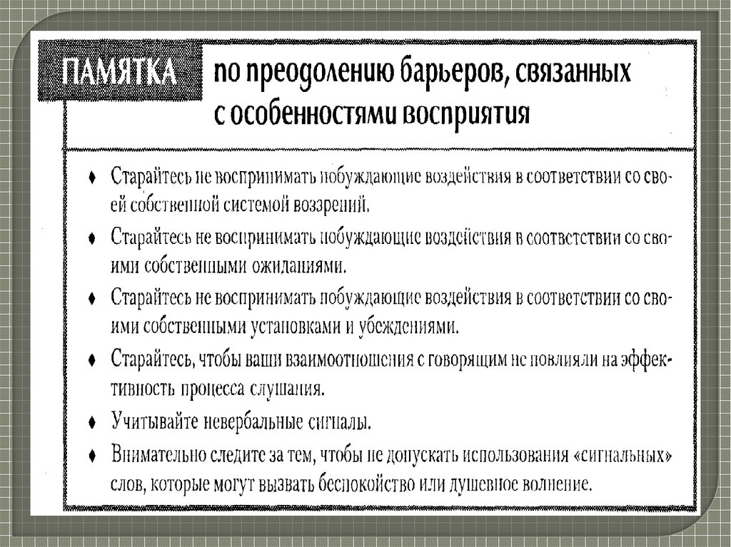 Барьеры в общении и пути их преодоления презентация