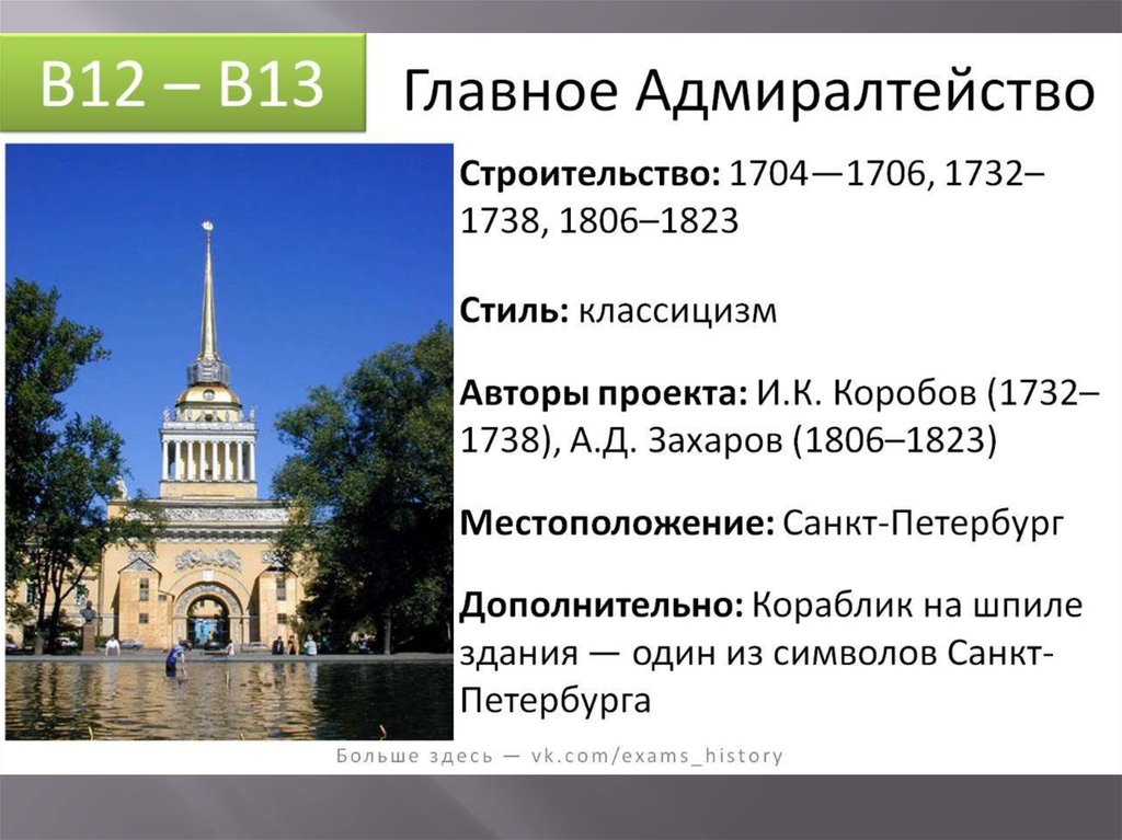 Егэ петербург. Захаров Адмиралтейство 19 века архитектура. Здание Адмиралтейства в Санкт-Петербурге ЕГЭ. Здание главного Адмиралтейства (1806-1823). Здание Адмиралтейства в Петербурге ЕГЭ.