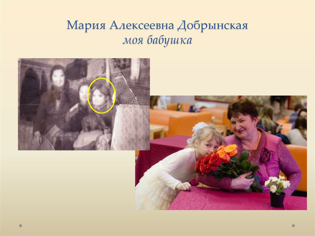 Мария Алексеевна Добрынская моя бабушка