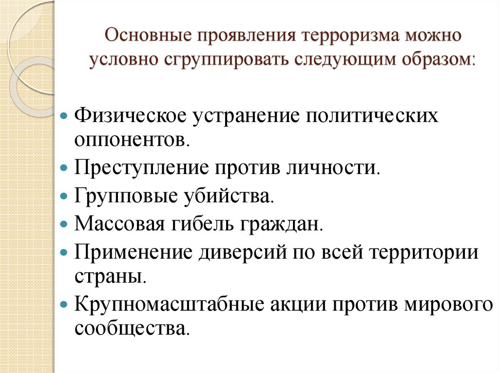 Проявления проблемы терроризма. Проявление терроризма. Основные проявления терроризма. Признаки проявления терроризма. Основные проявления международного терроризма.