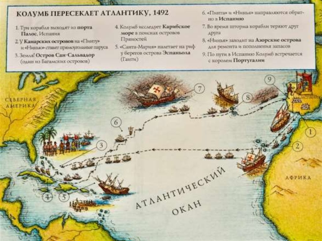 Открой карту островов. Экспедиция Христофора Колумба 1492. Первая Экспедиция Христофора Колумба.