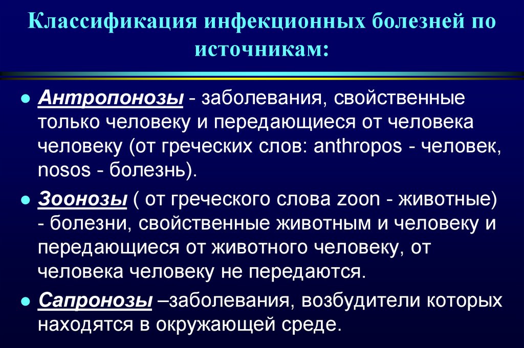 Обследование очага инфекционного заболевания