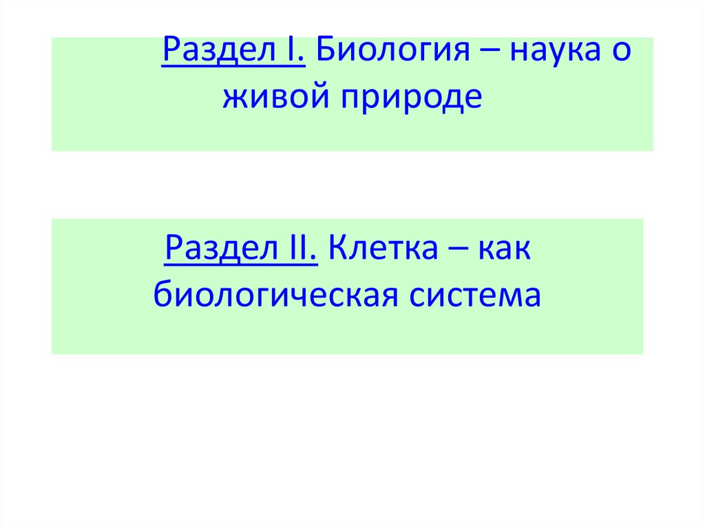 Биология как наука презентация